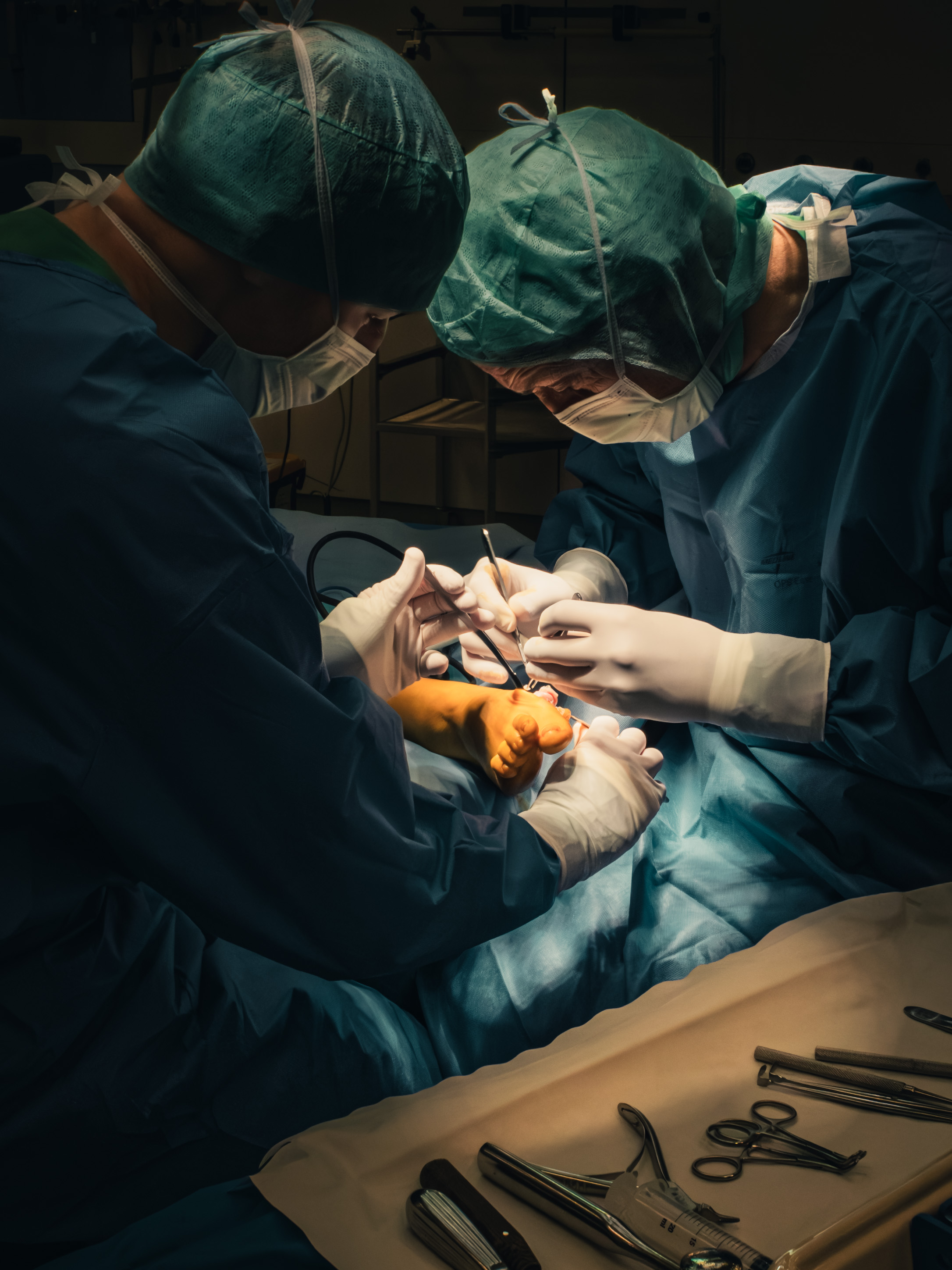 3 months in a surgery room.